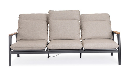 BIZZOTTO sofa 3-osobowa ogrodowa MIGUEL   beżowa