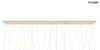Lampa wisząca LIBERTY LINE 8 złota