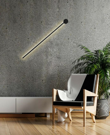 Lampa ścienna OMBRE 60 czarna