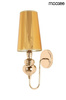 Lampa ścienna QUEEN 15 złota