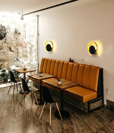 Lampa ścienna BAND złota / czarna