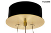 Lampa wisząca SATURNUS 47 DUO złota - LED, szkło, stal szczotkowana