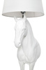 MOOSEE lampa podłogowa KOŃ HORSE STAND    S biała - włókno szklane