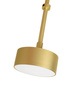 MOOSEE lampa wisząca CAPRI DISC 3 złota   - 180 LED, aluminium, szkło