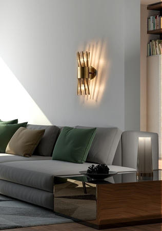 Lampa ścienna LORENZO złota