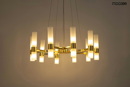 Lampa wisząca TUBS 10 złota