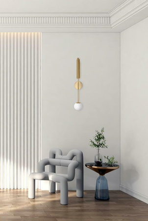 Lampa ścienna LUCCA złota