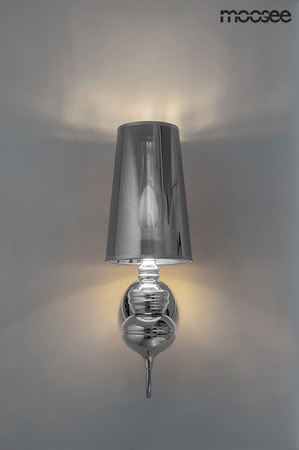 Lampa ścienna QUEEN 15 srebrna