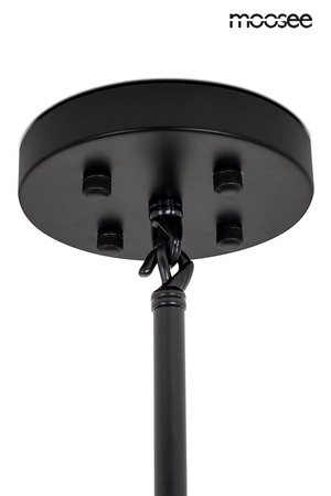 Lampa wisząca CANDELABR 10 czarna