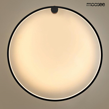 Lampa ścienna HOOP 80 czarna