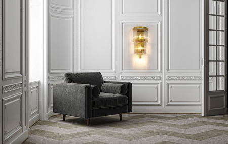 Lampa ścienna ESTRO złota