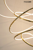 Lampa wisząca RING SLIM L złota