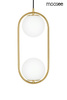 Lampa wisząca AURELIA TWIN złota