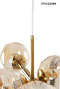Lampa wisząca ROMEO GOLD złota / bursztynowa