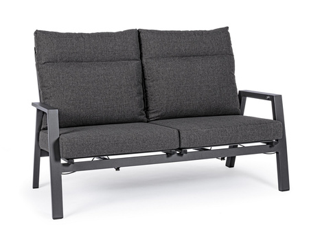 BIZZOTTO sofa 2-osobowa ogrodowa KLEDI    szara