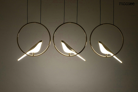 Lampa wisząca BIRD LINE złota