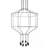 MOOSEE lampa wisząca FLUSSO 8 czarna