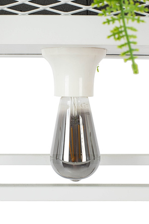 MOOSEE lampa wisząca / kwietnik SEMIRA    100 INDUSTRIAL biała