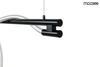 Lampa wisząca SERPIENTE 120  czarna