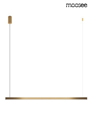 Lampa wisząca LINUS 80 złota