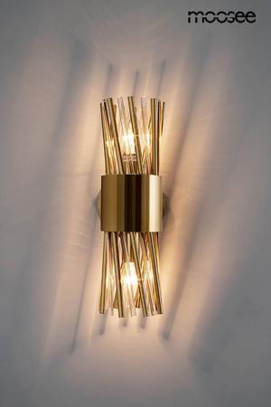 Lampa ścienna LORENZO złota