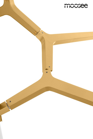 Lampa wisząca CANDELABR 10 złota