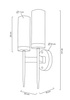 Lampa ścienna TORCH TWIN złota