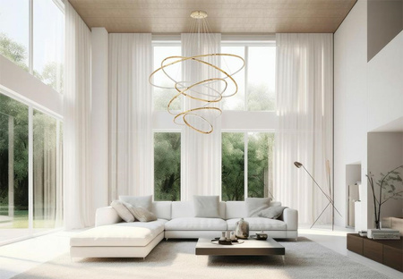 Lampa wisząca RING SLIM XL złota