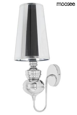 Lampa ścienna QUEEN 20 srebrna