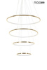 Lampa wisząca RING SLIM M złota