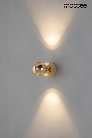 Lampa ścienna EOS złoty