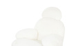 Fotel bujany PLUSH FUR biały