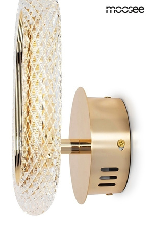 Lampa ścienna JEWEL złota