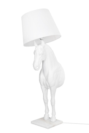 MOOSEE lampa podłogowa KOŃ HORSE STAND    S biała - włókno szklane