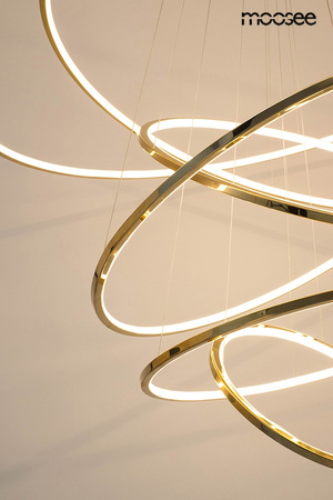 Lampa wisząca RING SLIM L złota
