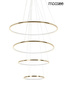 Lampa wisząca RING SLIM M złota