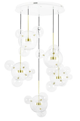 MOOSEE Lampa wisząca CAPRI DISC 5 złota