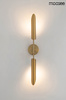 Lampa ścienna LOCCA złota