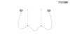 MOOSEE lampa wisząca LASSO 400 Smart      srebrna