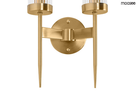 Lampa ścienna TORCH TWIN złota