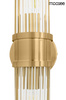 Lampa ścienna PILAR TWIN złota