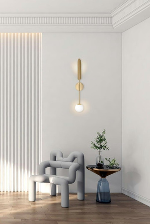 Lampa ścienna LUCCA złota