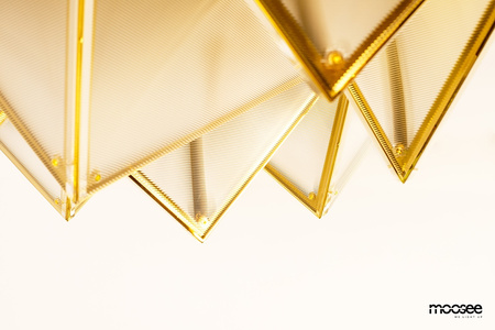 MOOSEE lampa sufitowa / plafon PYRAMIDS   złota