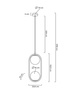 Lampa wisząca AURELIA TWIN złota
