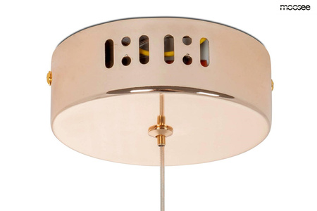 Lampa wisząca LIBRA 90 IN  biała / złota
