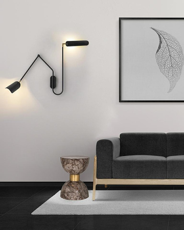 Lampa ścienna TENTA czarna