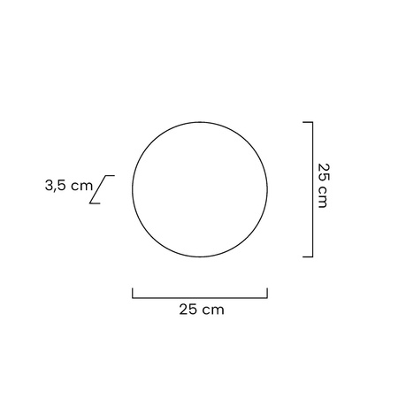 Lampa ścienna SHADOW SUN 25 złota