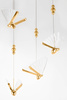 MOOSEE lampa wisząca BUTTERFLY DISC 5     złota
