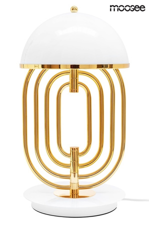 Lampa stołowa BOTTEGA złota / biała