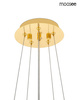 Lampa wisząca TUBS 10 złota